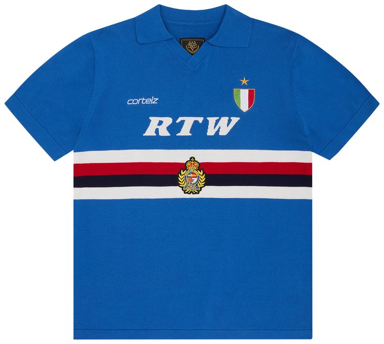 Corteiz Serie A Knit Jersey Blue