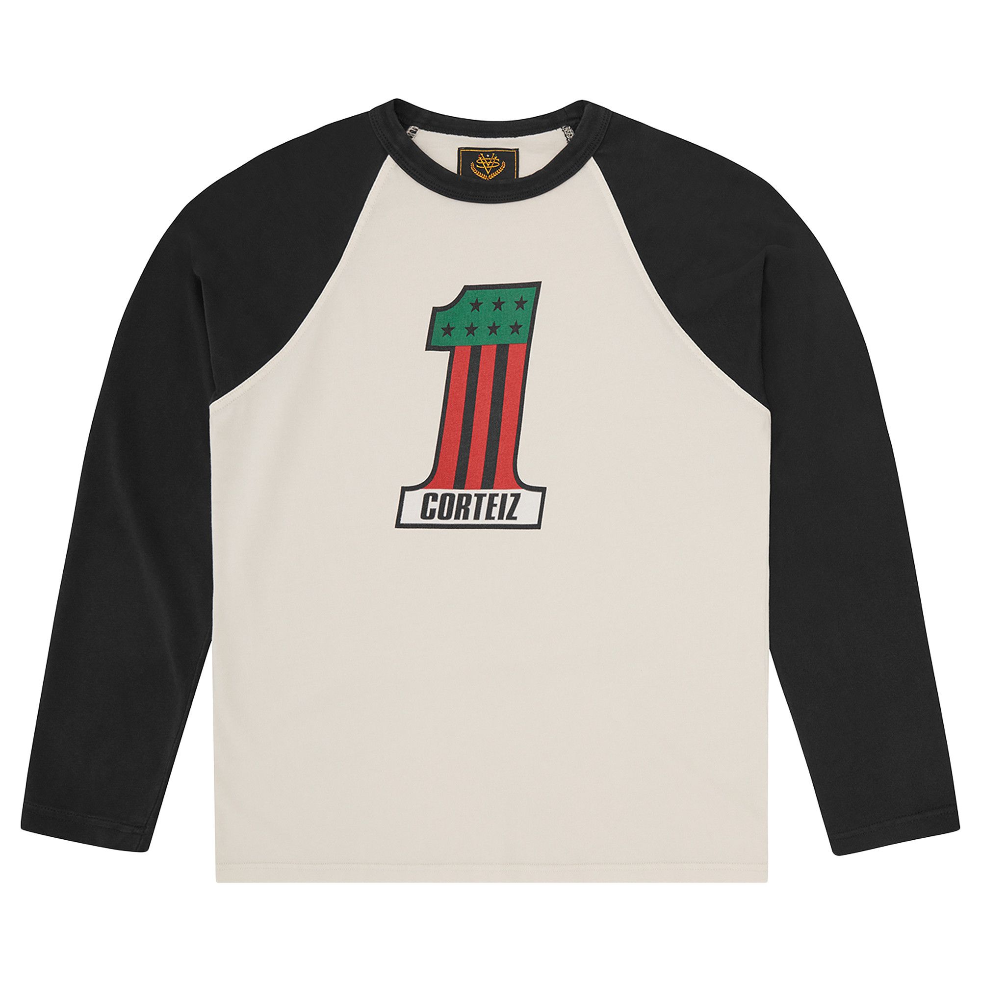 Buy Corteiz Number 1 Raglan Long-Sleeve 'Black' - CRTZ0324 001