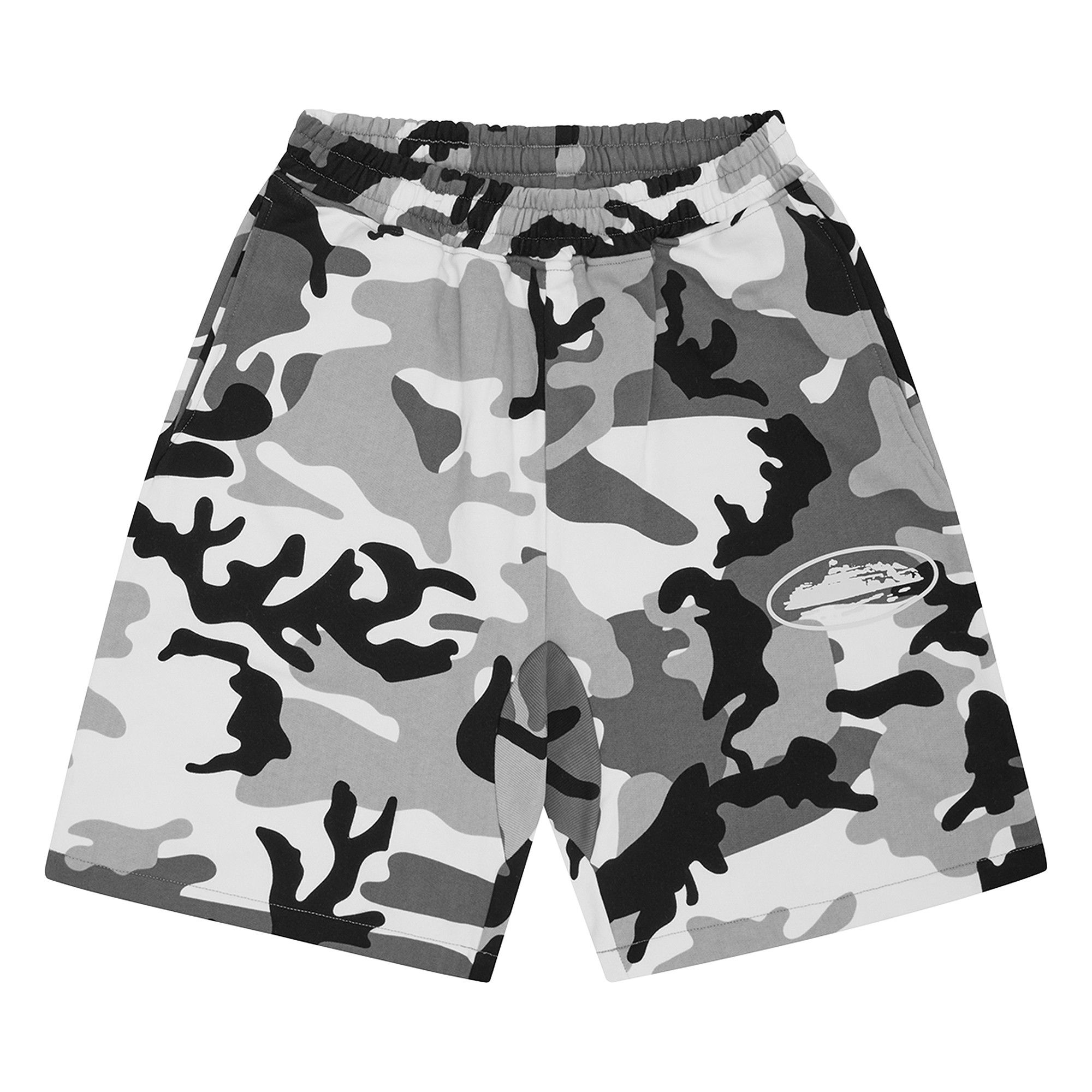 Buy Corteiz Island Puff Print Sweatshort 'Arctic Camo