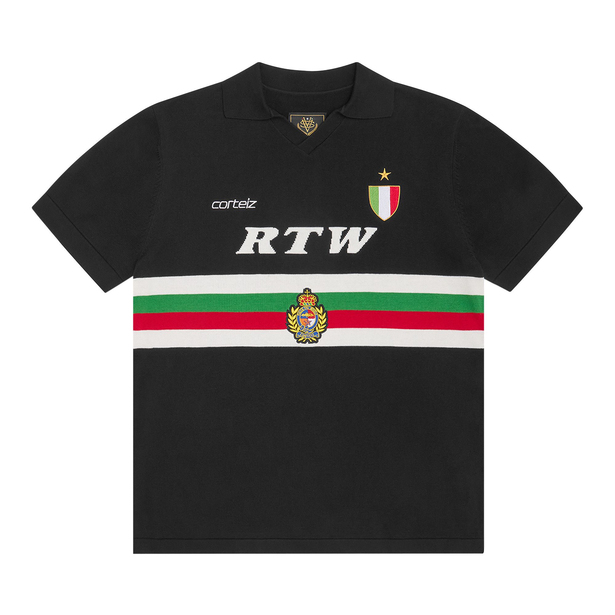 Buy Corteiz Serie A Knit Jersey 'Black' - CRTZ0216 001 | GOAT