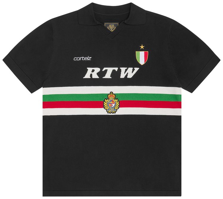 Corteiz Serie A Knit Jersey Black