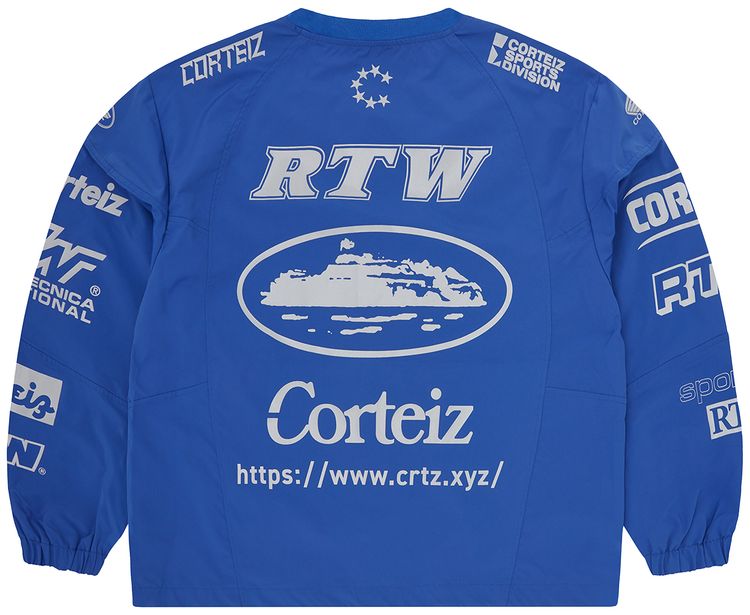 Corteiz Sponsors Training Pullover Blue