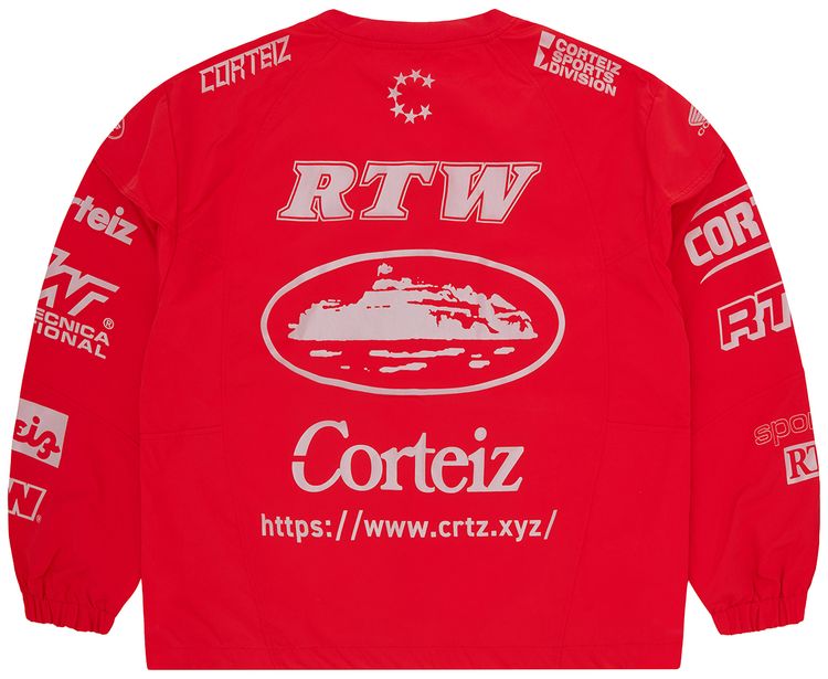 Corteiz Sponsors Training Pullover Red