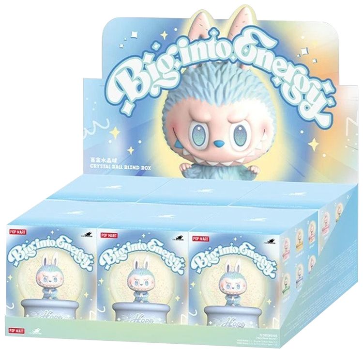 Pop Mart Labubu THE MONSTERS Big into Energy Series Crystal Ball Sealed Whole Set Mystery 6 Blind Boxes