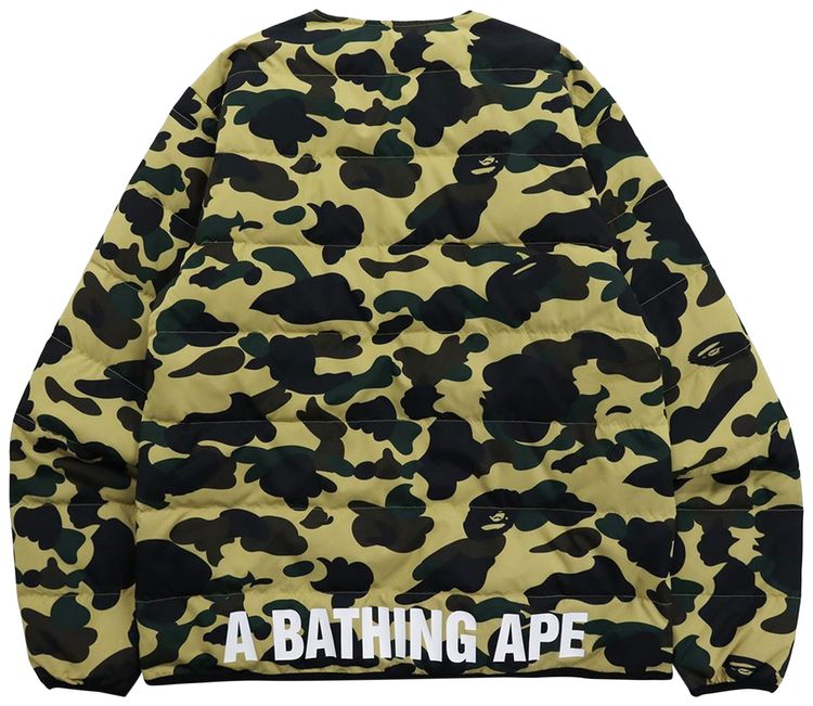 BAPE Camouflage Padded Jacket Yellow
