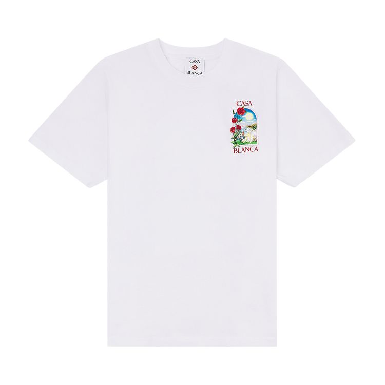 Casablanca La Days Printed T Shirt White