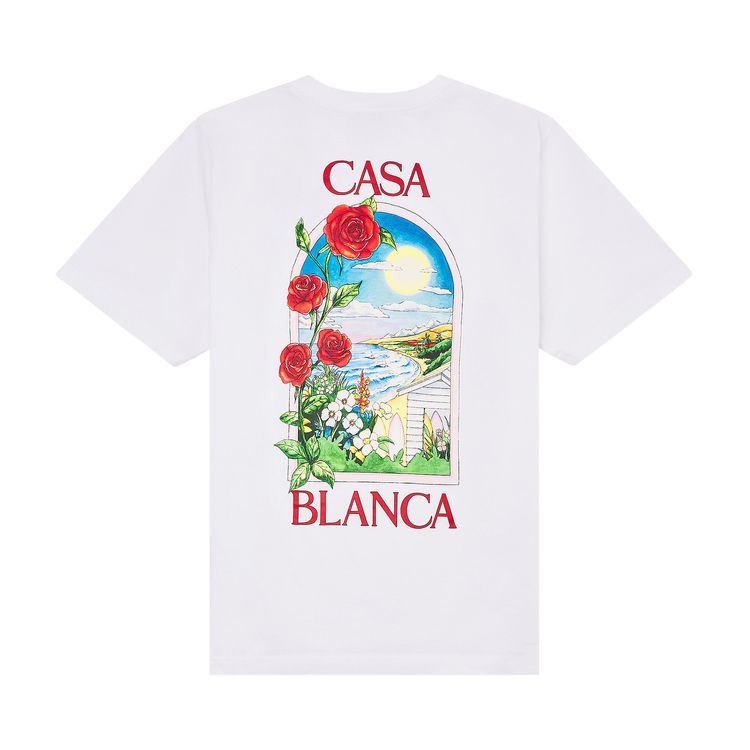 Casablanca La Days Printed T Shirt White