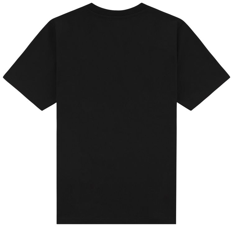 Casablanca Mushroom Emblem Printed T Shirt Black