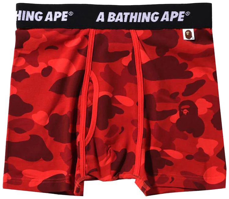 BAPE Color Camo Trunks Red