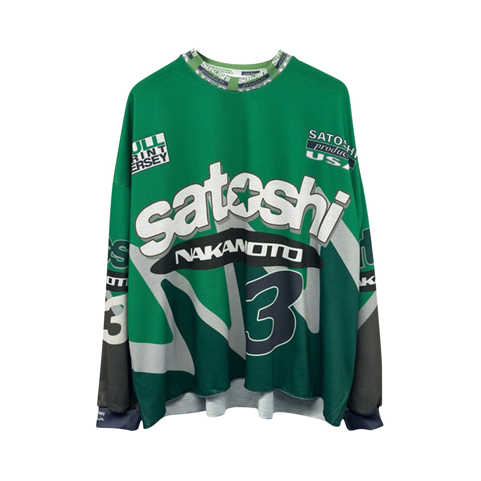 Buy Satoshi Nakamoto Speedway Long-Sleeve 'Green' - SS25LS005 GREE