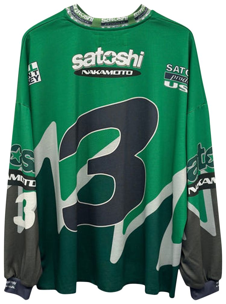Satoshi Nakamoto Speedway Long Sleeve Green