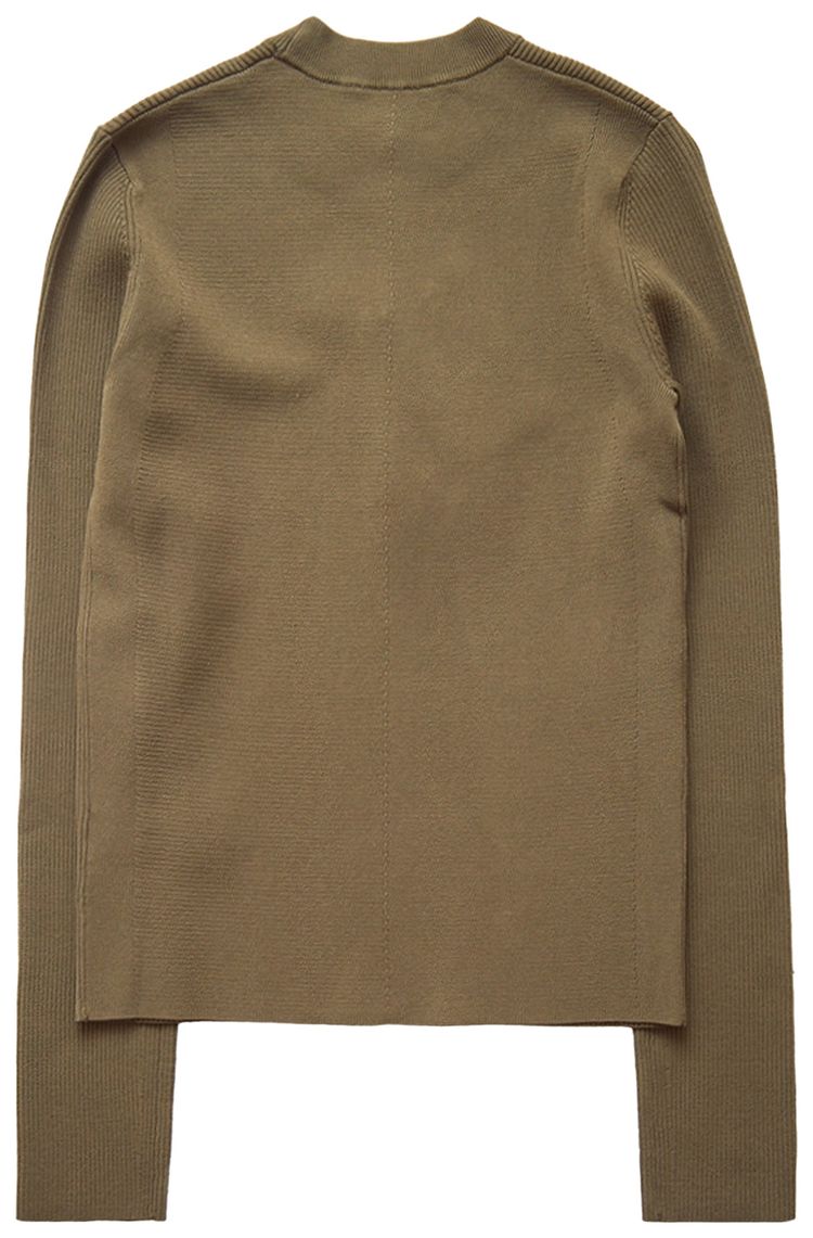 Diesel Ribbed Logo Crewneck Sweater Green