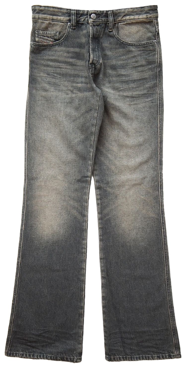 Diesel Faded Flared Jeans Black