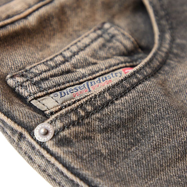 Diesel Faded Flared Jeans Black