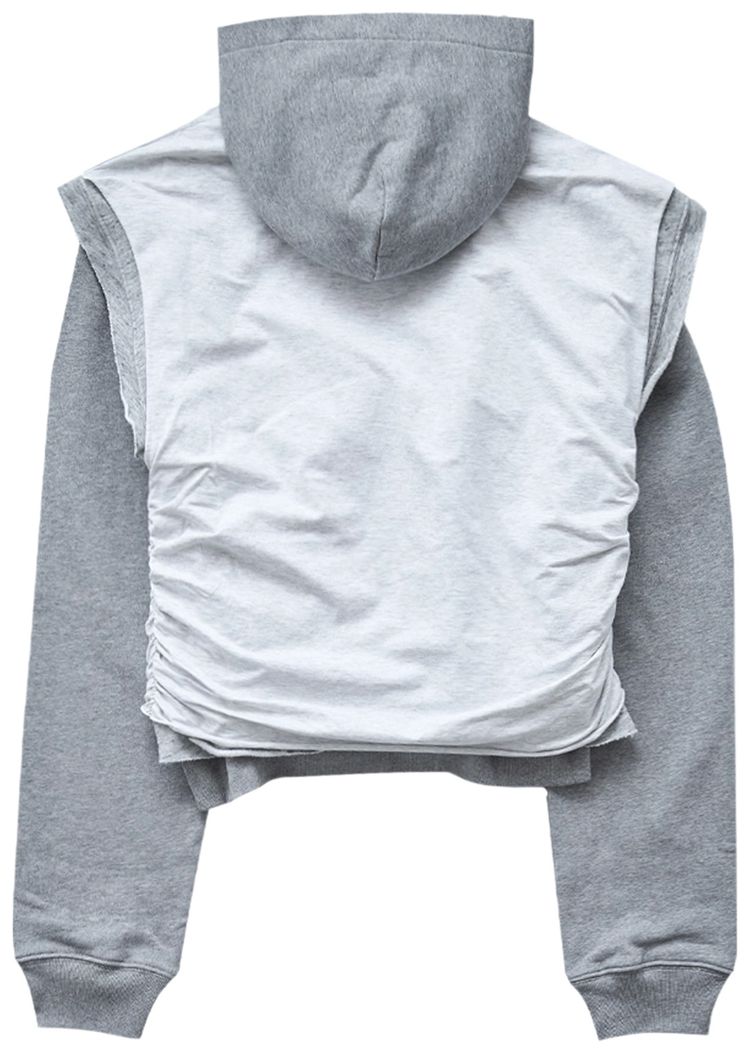 Acne Studios Gym Latyered Hoodie Grey Melange
