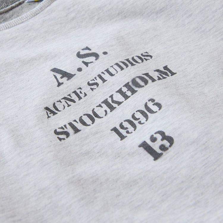 Acne Studios Gym Latyered Hoodie Grey Melange