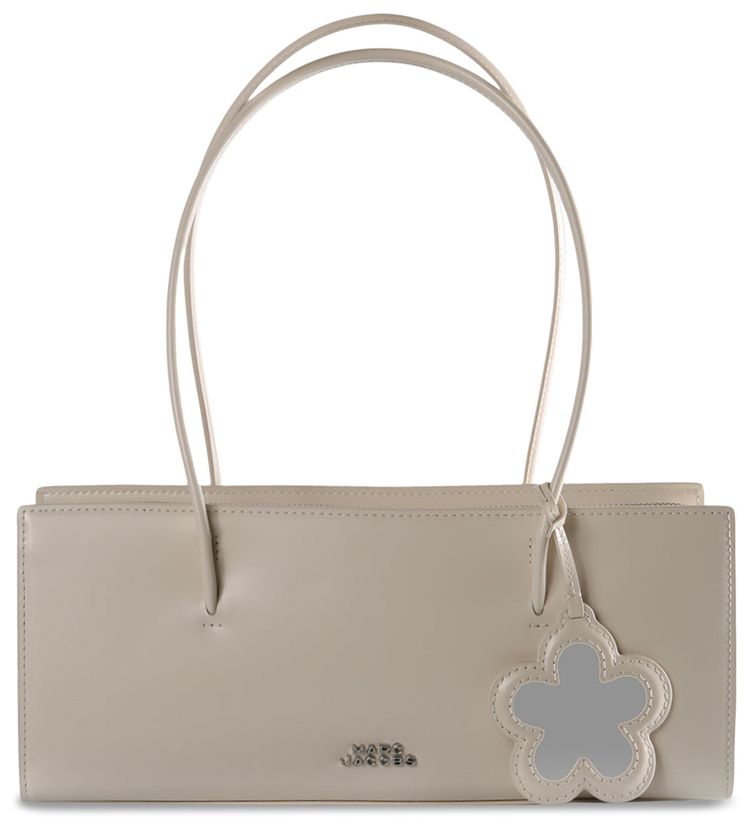 Marc Jacobs Mirror Satchel Glam Bag Cotton White