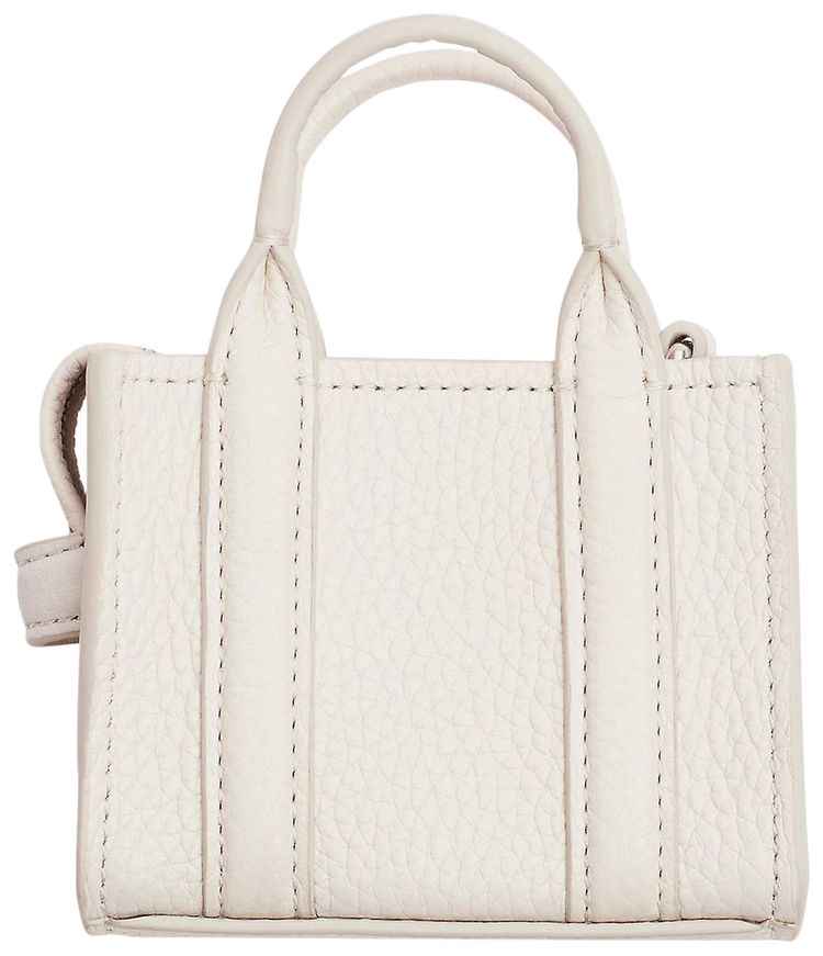 Marc Jacobs Nano Tote Charm Bag CottonSilver