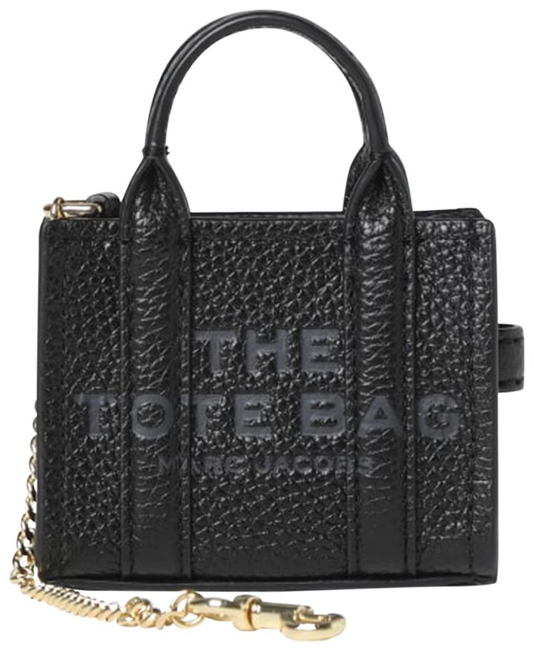 Marc Jacobs Nano Tote Charm Bag Black