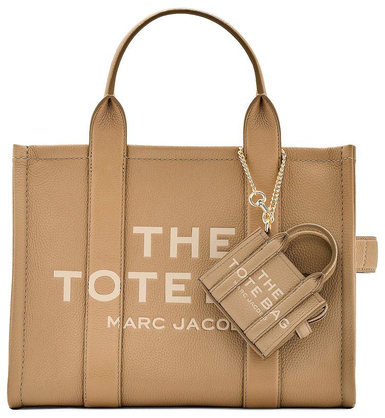 Marc Jacobs Nano Tote Charm Bag Camel