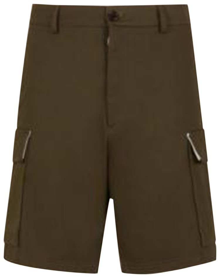 Marni Organic Gabardine Shorts Deep Sage