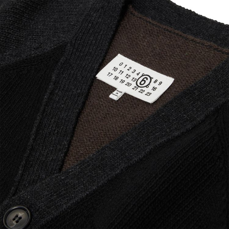 MM6 Maison Margiela V Neck Cardigan Color Block