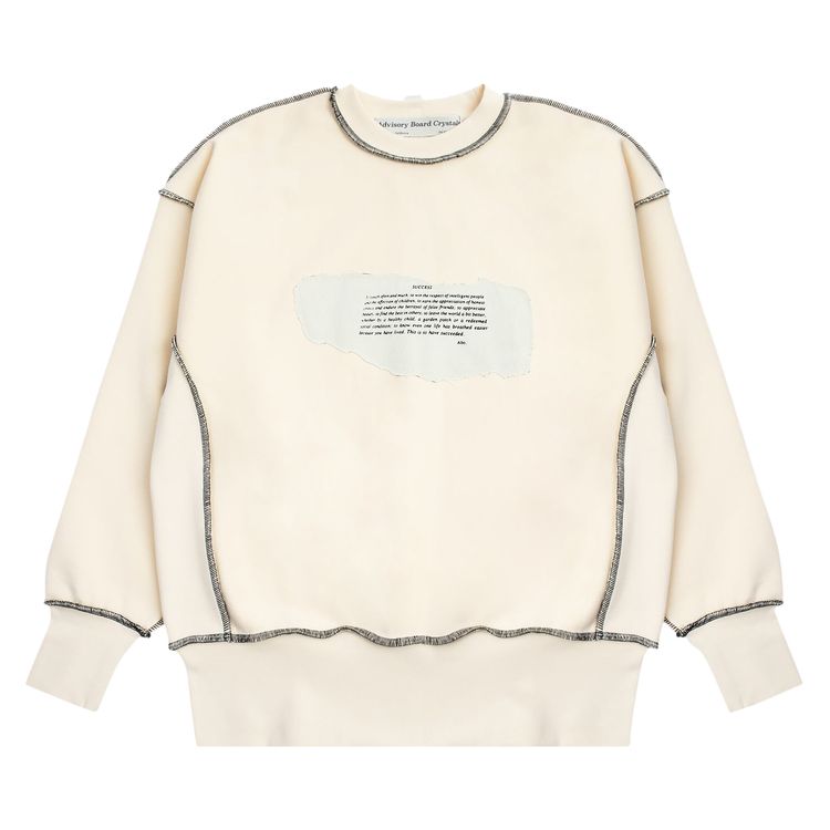 Advisory Board Crystals Crewneck Sweatshirt White