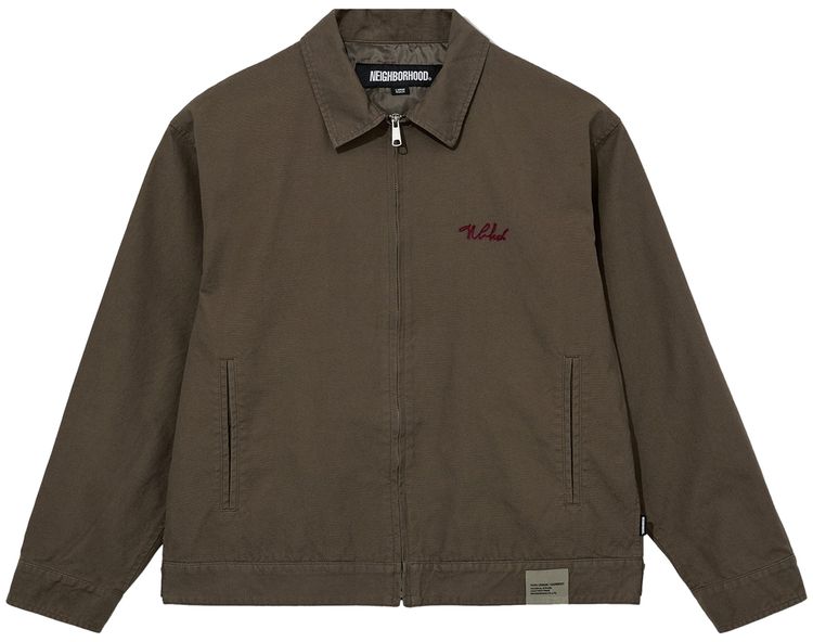 Neighborhood Zip Work Jacket Olive