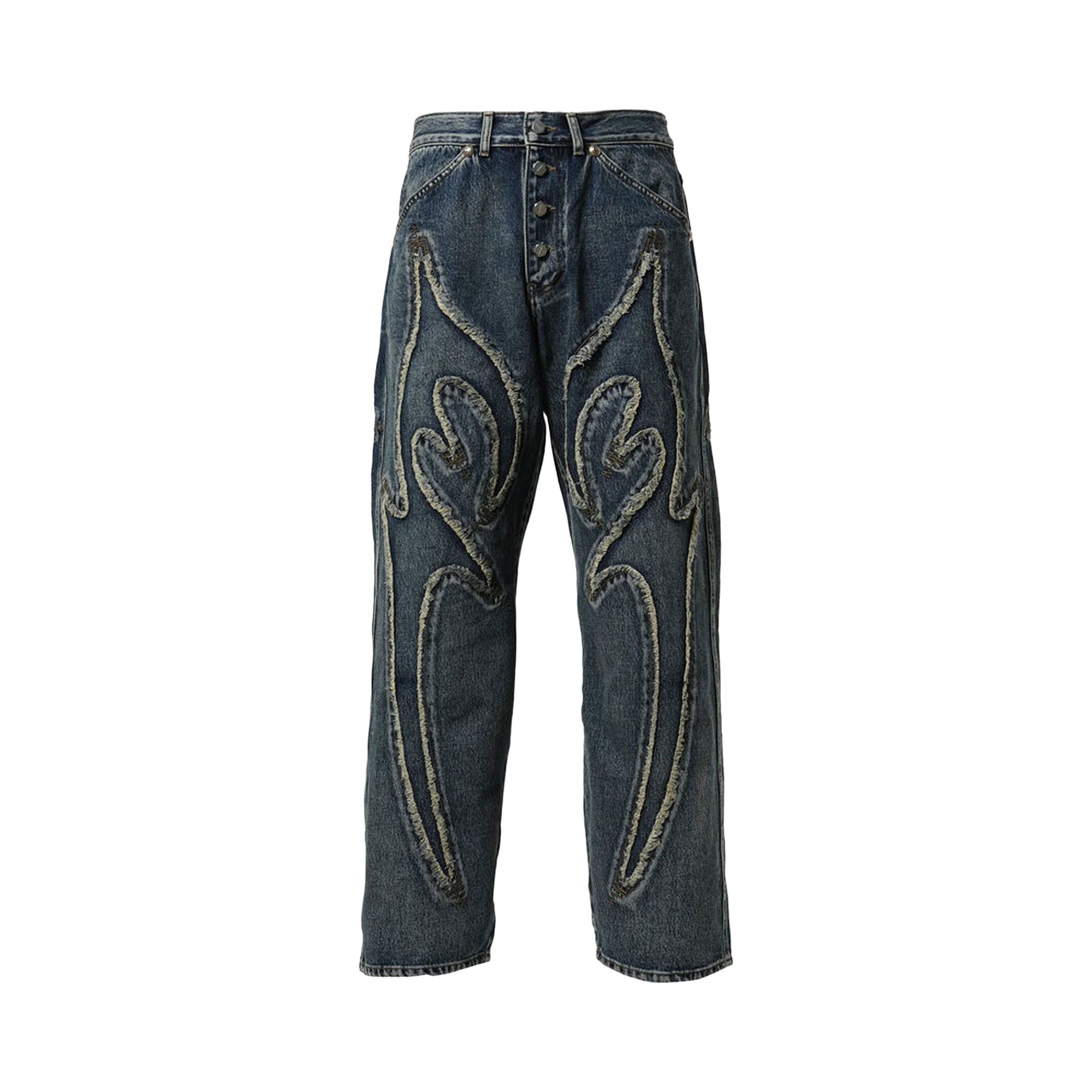 Buy Thug Club Tribal Denim Pants 'Blue' - TC23PT0701 | GOAT
