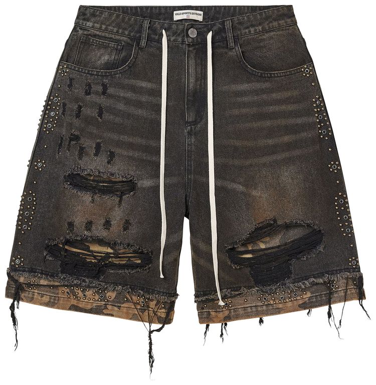Vale Forever Black Double Jorts DestBlackCamo