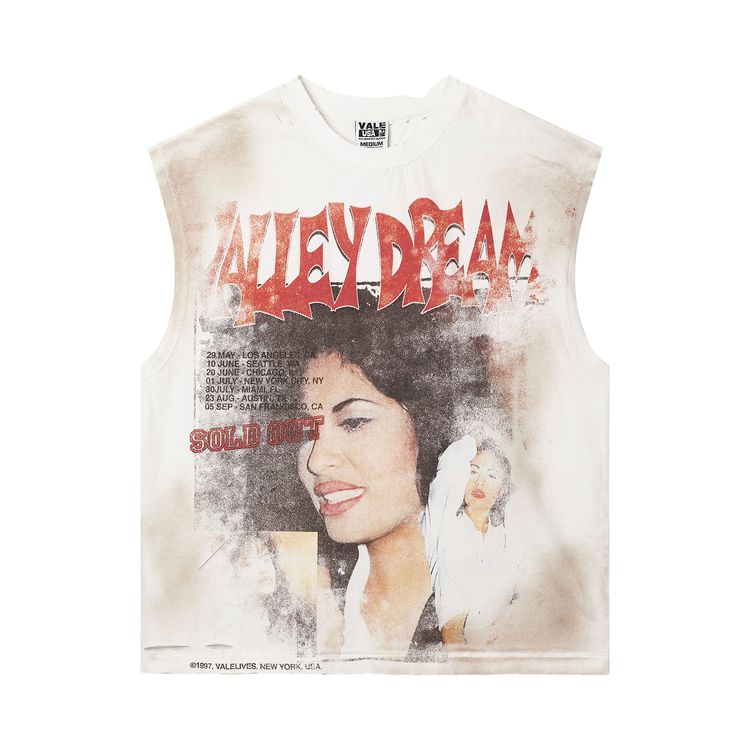 Vale Forever La Flor Muscle Tee White