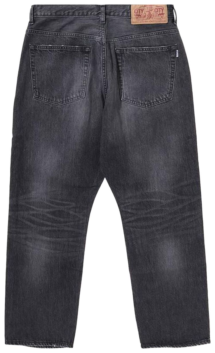 BAPE Shark Loose Fit Denim Pants Black