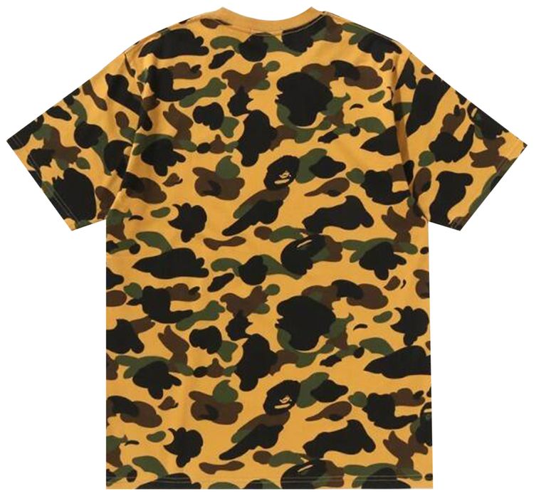 BAPE 1st Camo College Tee Yellow
