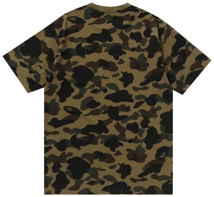 BAPE 1st Camo College Tee Green