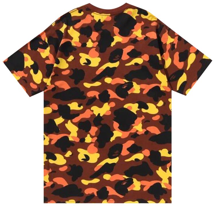 BAPE 1st Camo College Tee Orange