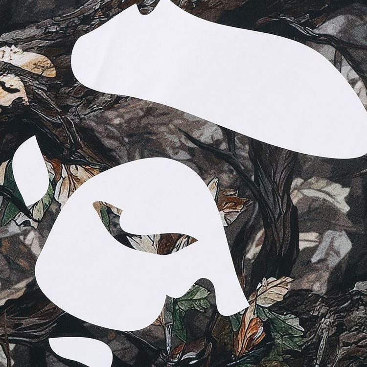 BAPE Tree Edge Camo Ape Face Relaxed Fit Tee Brown