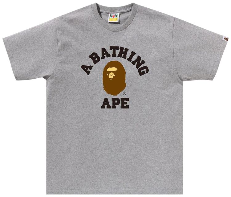 BAPE College Tee Grey