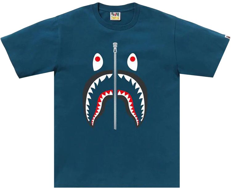 BAPE Shark Tee Navy