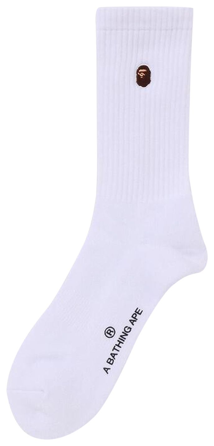 BAPE One Point Socks White