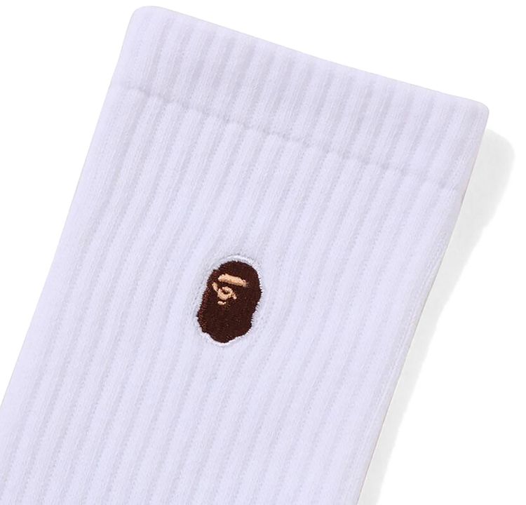 BAPE One Point Socks White