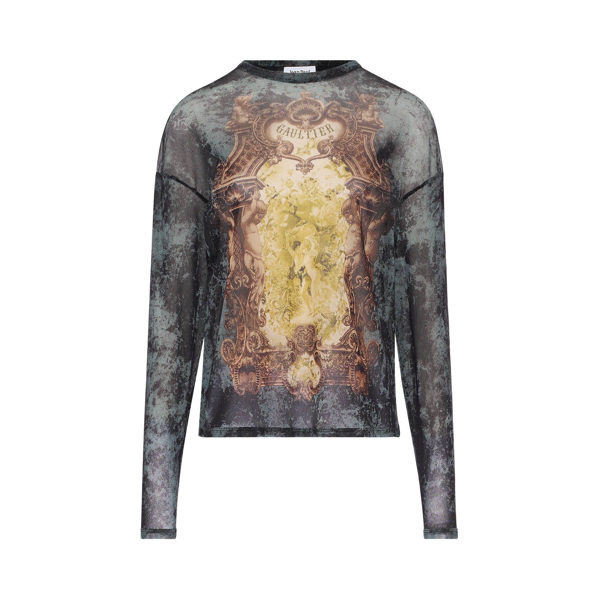 希少 ヴィンテージ　GAULTIER ウルフ カットソー パワーネット　M Jean Paul GAULTIER HOMME/ジャンポールゴルチエ 96ss パワーネット