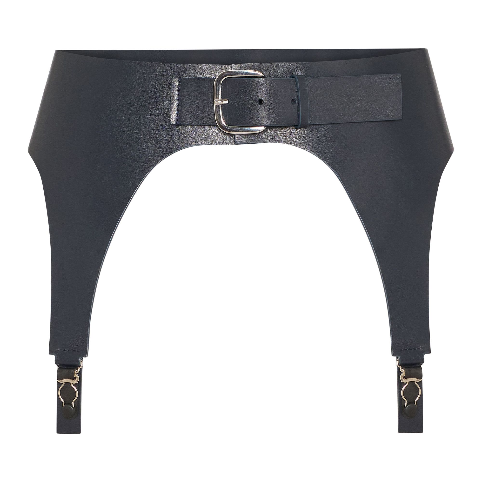 Buy Jean Paul Gaultier Leather Garter Belt 'Black' - 25 04 W AC040