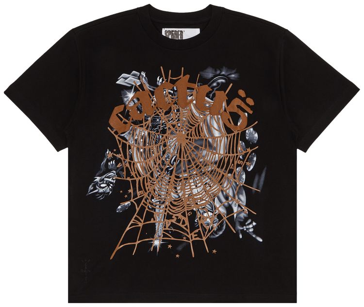 Cactus Jack by Travis Scott x Sp5der Airbrush Tee Black