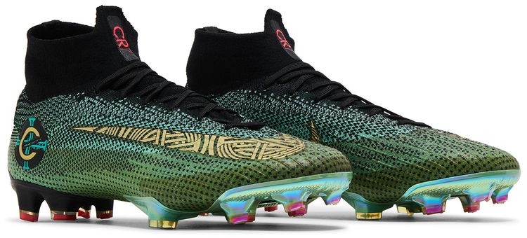 Mercurial Superfly 6 Elite CR7 FG Green Black Gold