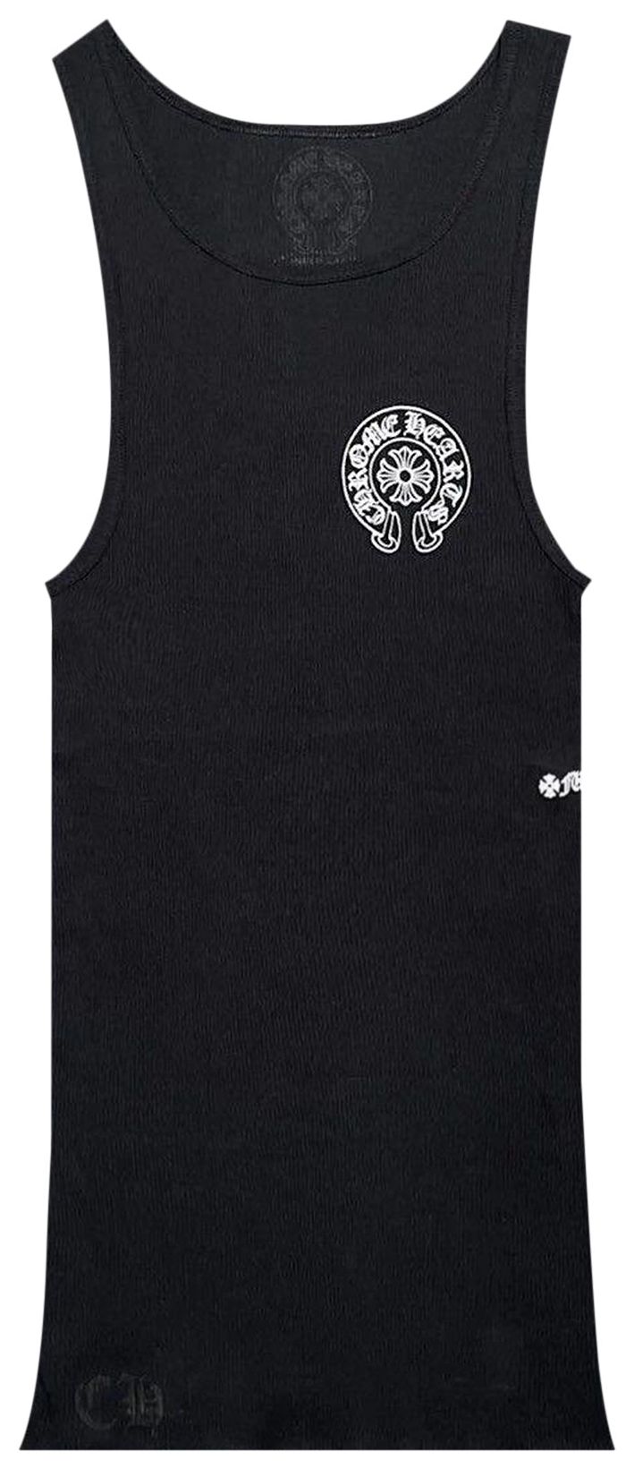 Chrome Hearts Horseshoe Logo Tank Top Black
