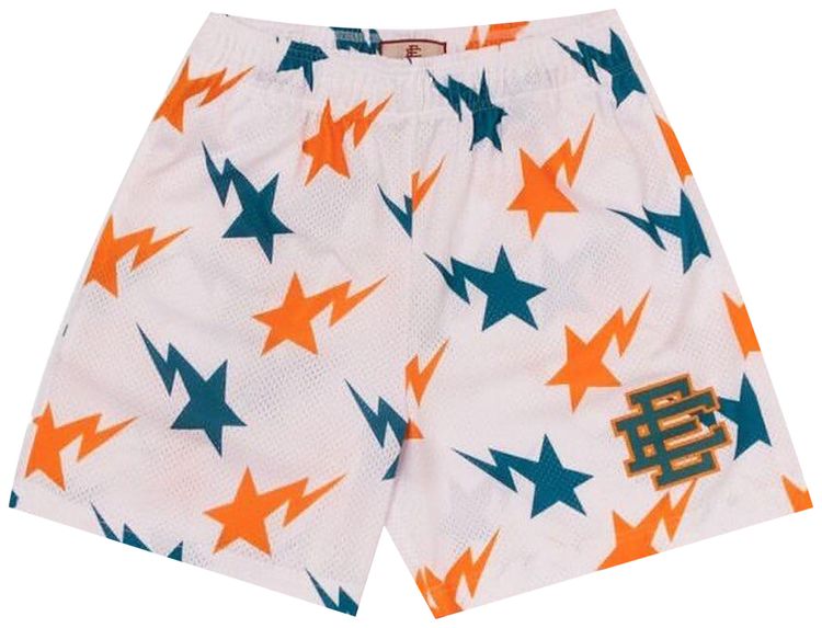 Eric Emanuel x BAPE Miami Basic Short WhiteTealOrange