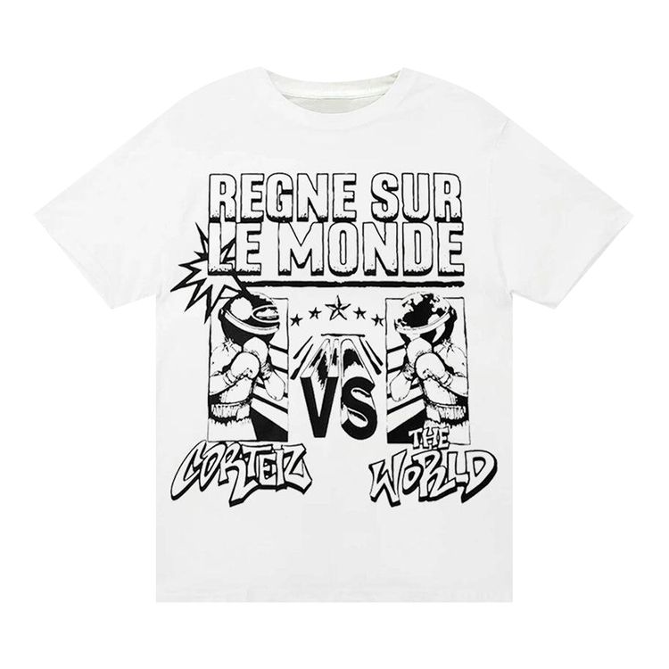 Corteiz Regne Sur Le Monde Tee White