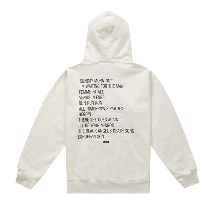 Supreme x The Velvet Underground Hooded Sweatshirt White