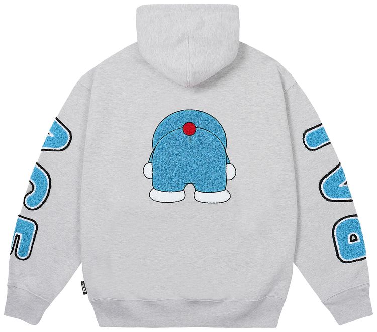 Palace x Doraemon Hood Grey Marl