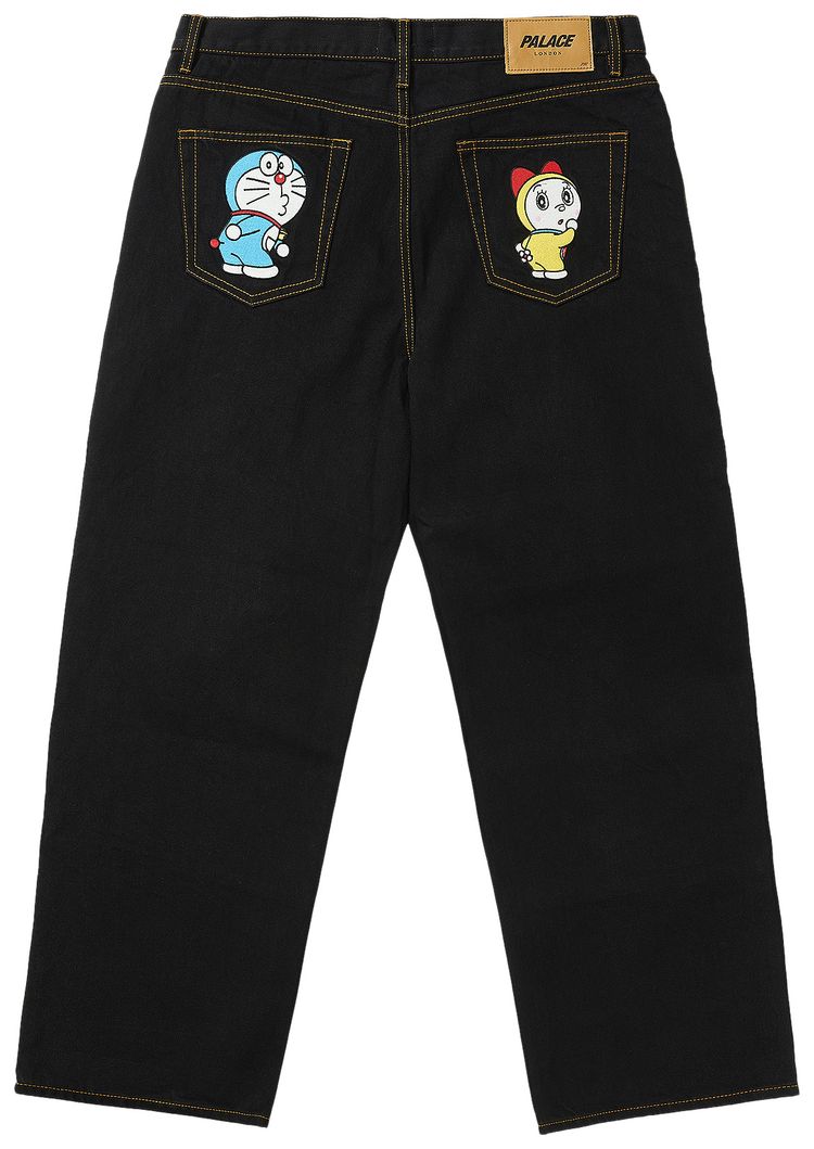 Palace x Doraemon P90 Jean Black Stone Wash